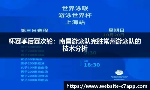 杯赛季后赛次轮：南昌游泳队完胜常州游泳队的技术分析